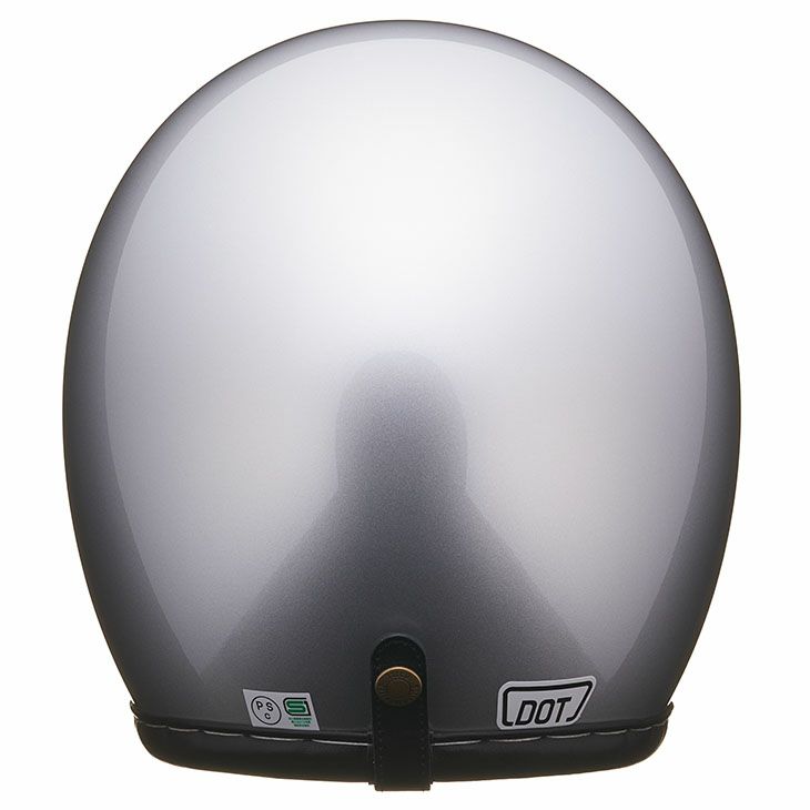 DOT SUPER MAGNUM GENUINE LEATHER TRIM BLACK LEATHER SILVER METALLIC