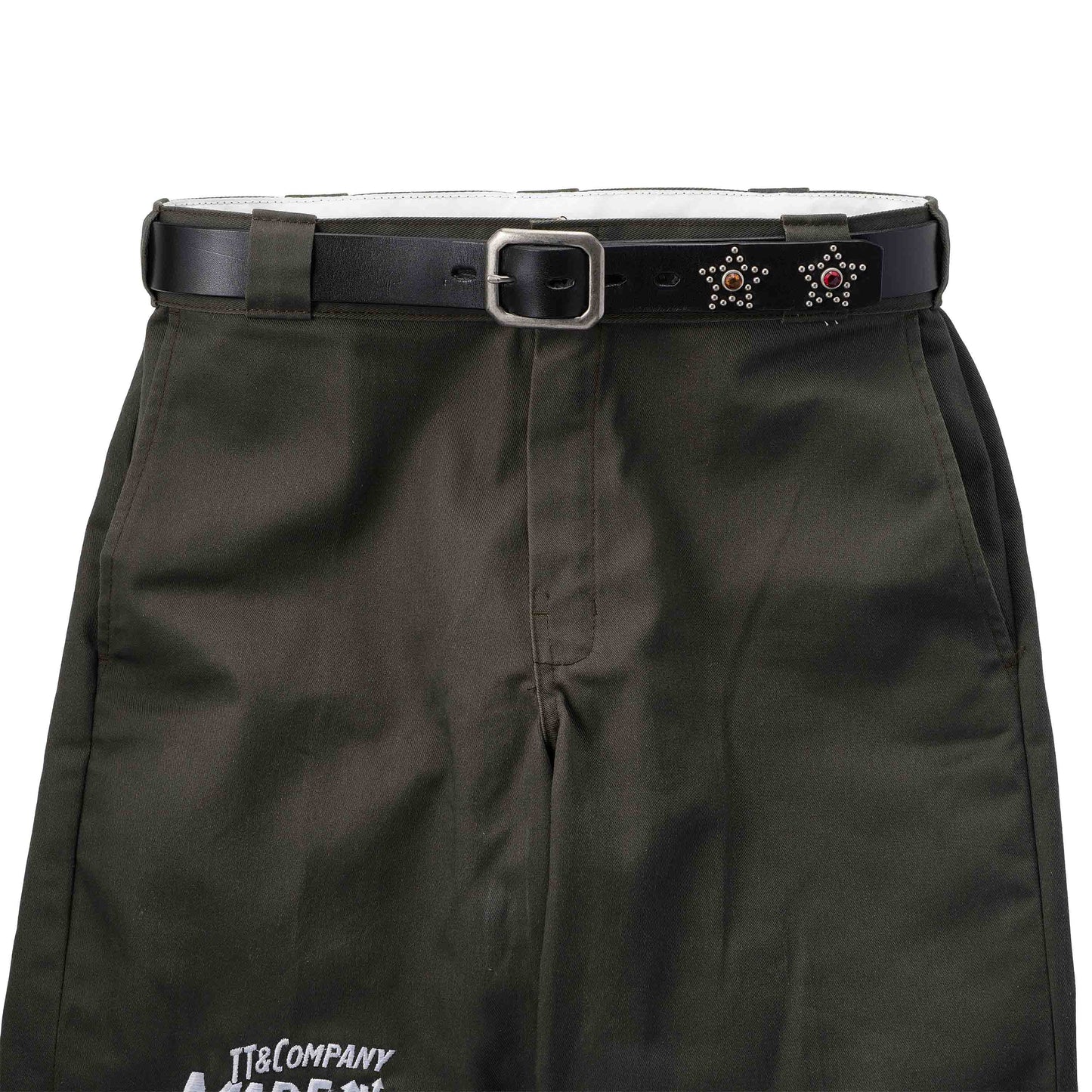 HTC × TT&CO. Genuine Leather Studded Belt - Limited Edition