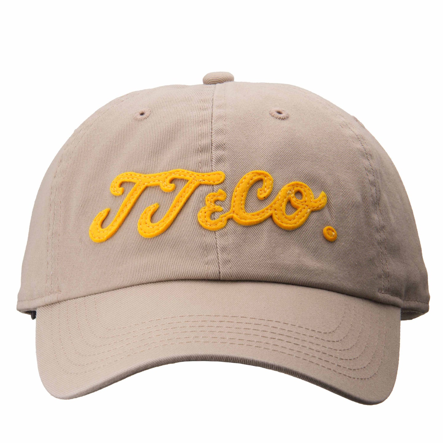 TT&CO. CAP BEIGE ORANGE LOGO
