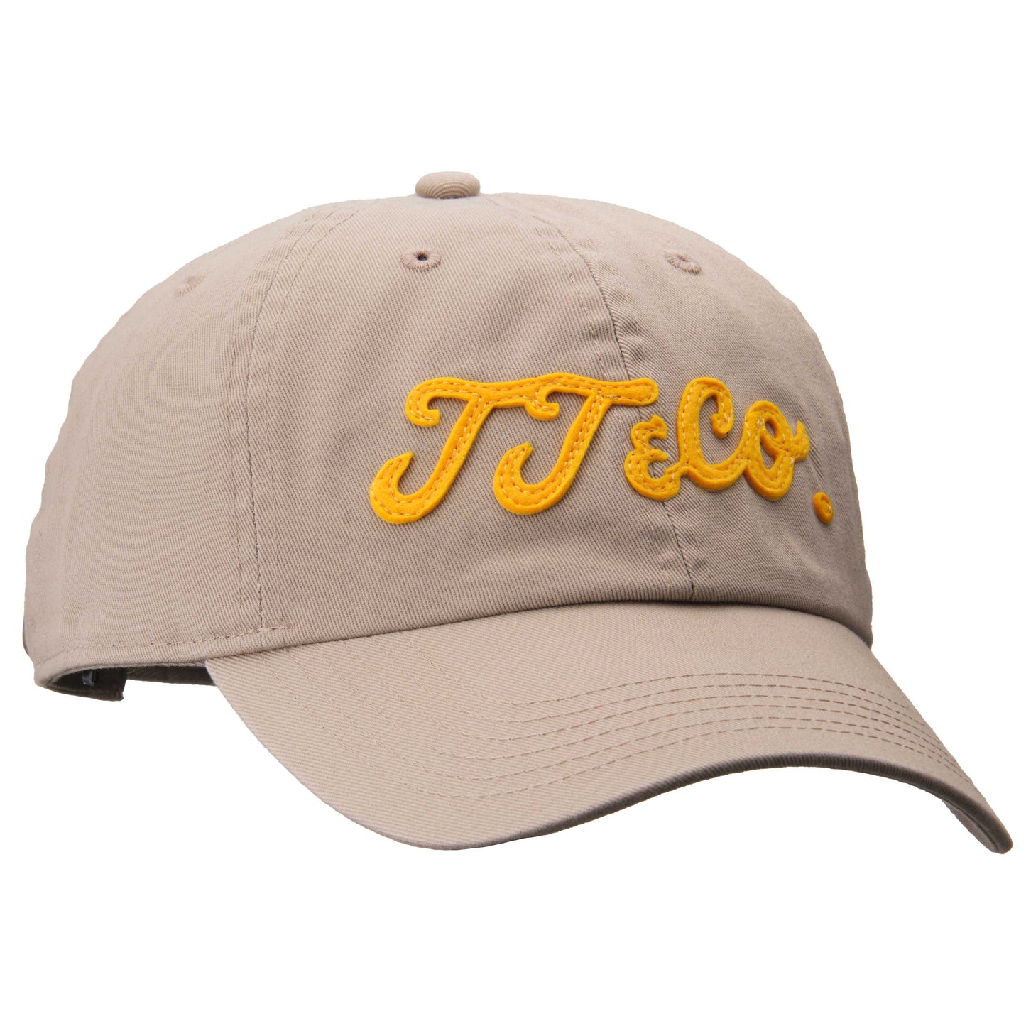 TT&CO. CAP BEIGE ORANGE LOGO