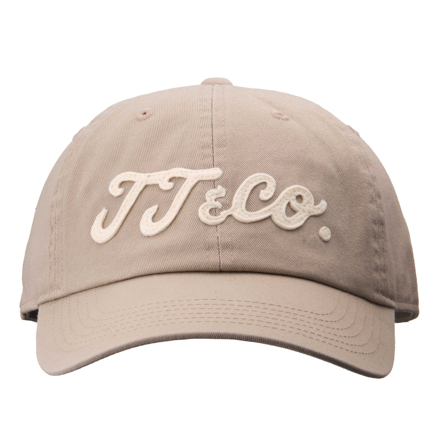 TT&CO. CAP BEIGE WHITE LOGO