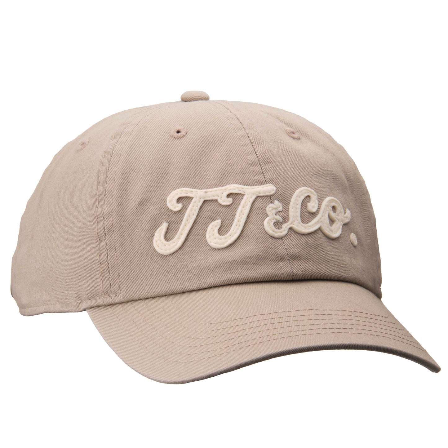TT&CO. CAP BEIGE WHITE LOGO