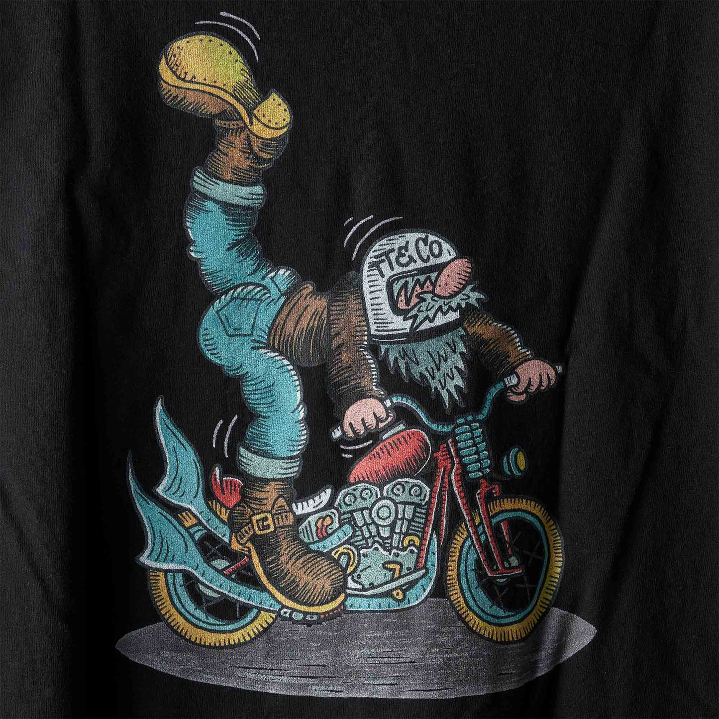 PANCHO1 L/S T-SHIRT BLACK