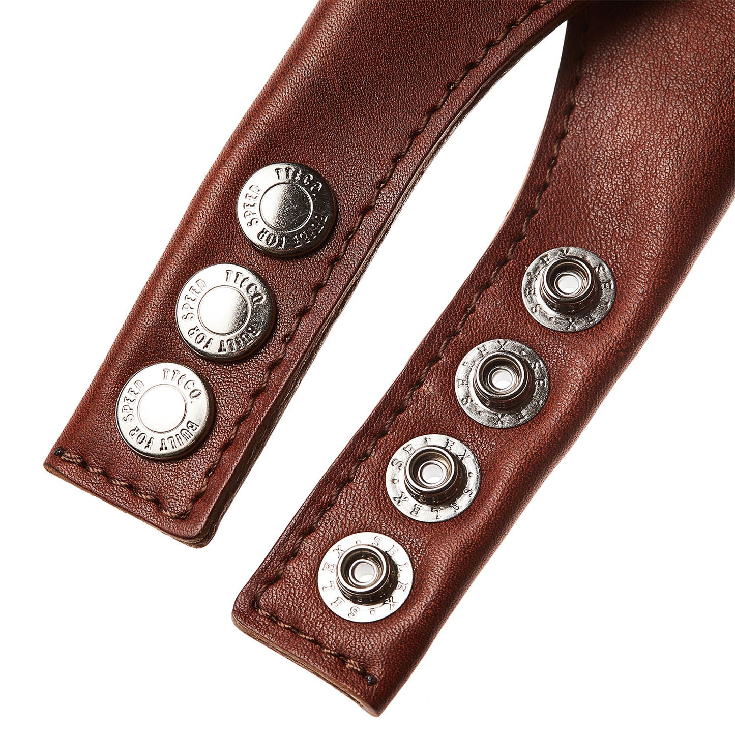 EAR COVERS GENUINE LEATHER BROWN