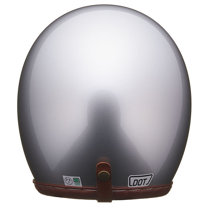DOT SUPER MAGNUM GENUINE LEATHER TRIM BROWN LEATHER SILVER METALLIC