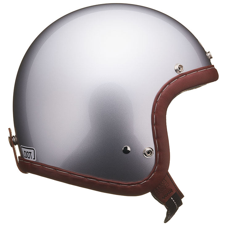 DOT SUPER MAGNUM GENUINE LEATHER TRIM BROWN LEATHER SILVER METALLIC