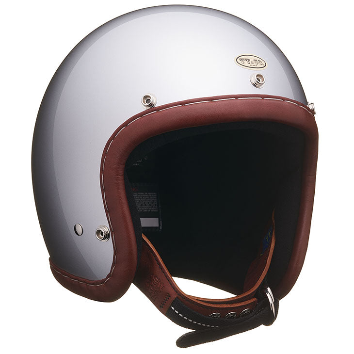 DOT SUPER MAGNUM GENUINE LEATHER TRIM BROWN LEATHER SILVER METALLIC