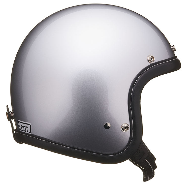 SUPER MAGNUM XXL SIZE GENUINE LEATHER TRIM BLACK LEATHER SILVER METALLIC
