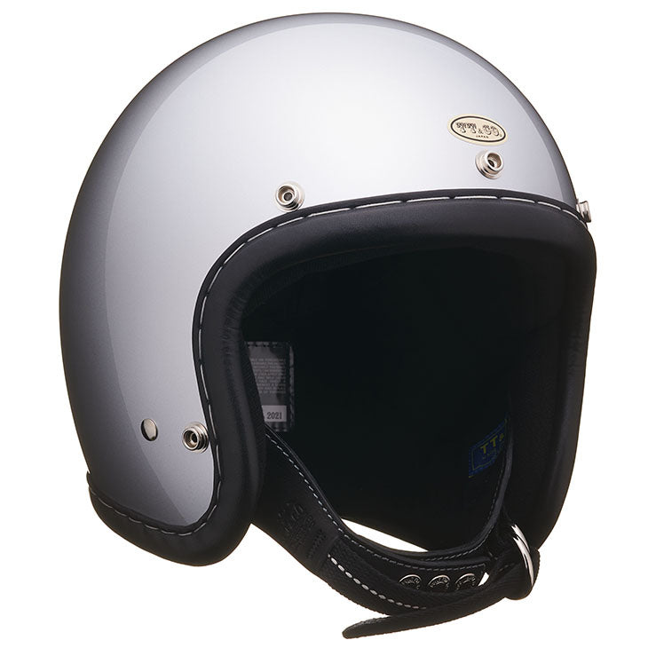 SUPER MAGNUM XXL SIZE GENUINE LEATHER TRIM BLACK LEATHER SILVER METALLIC