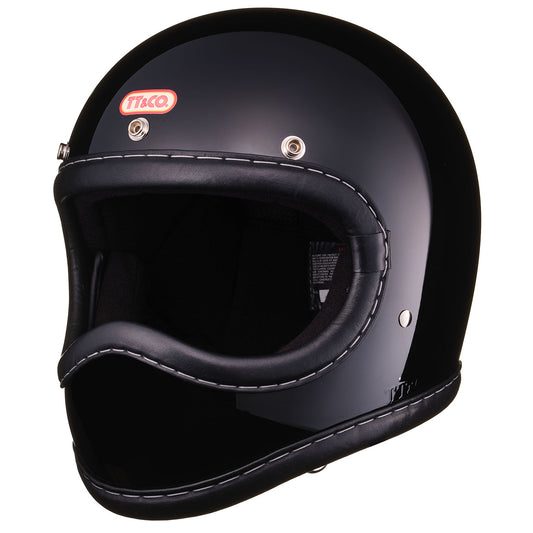 DOT TOECUTTER GENUINE LEATHER TRIM BLACK LEATHER BLACK