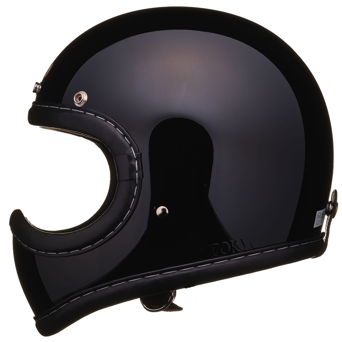 DOT TOECUTTER GENUINE LEATHER TRIM BLACK LEATHER BLACK