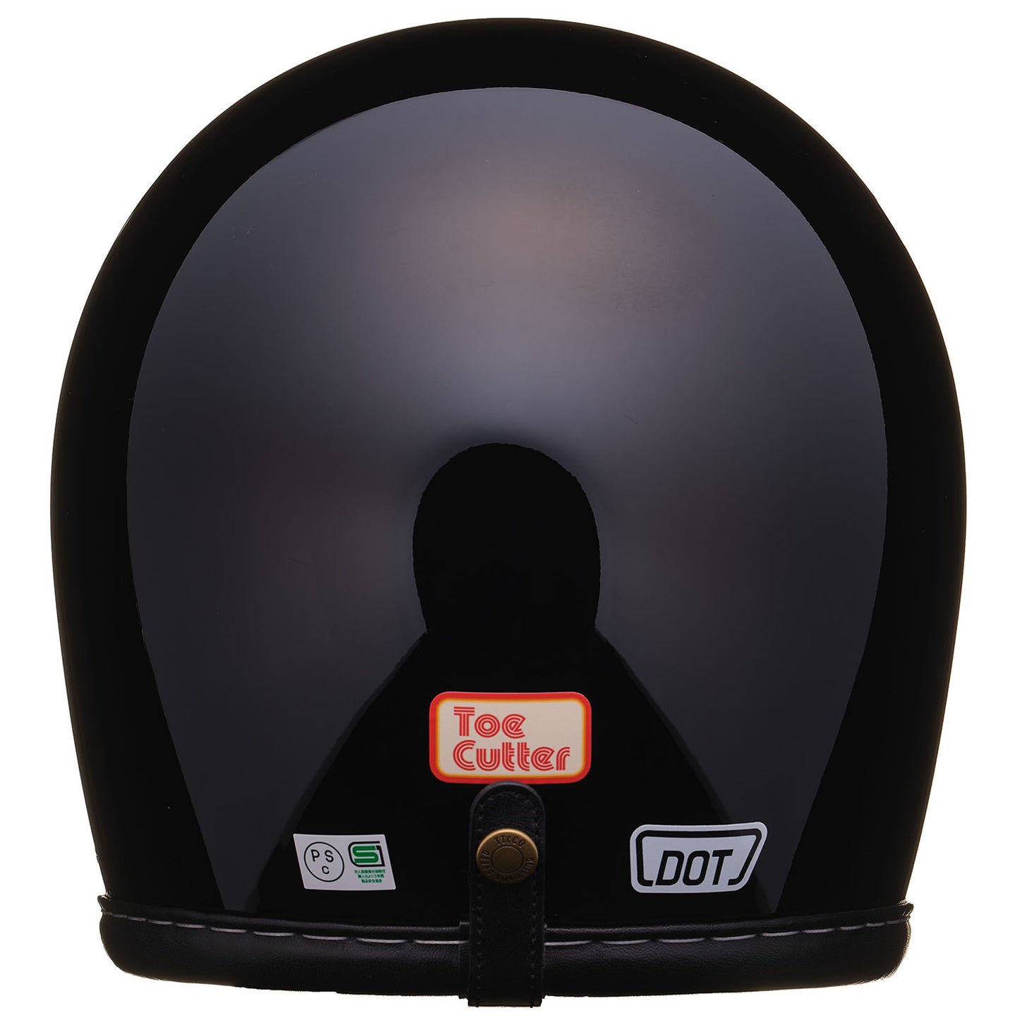 DOT TOECUTTER GENUINE LEATHER TRIM BLACK LEATHER BLACK