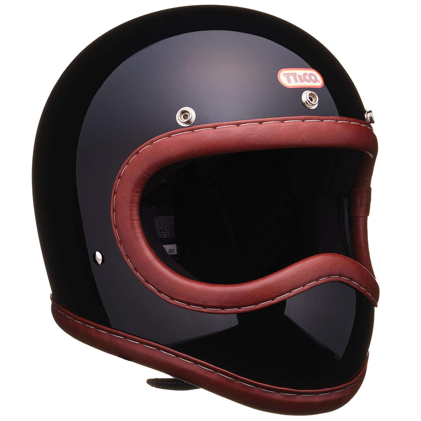 DOT TOECUTTER GENUINE LEATHER TRIM BROWN LEATHER BLACK