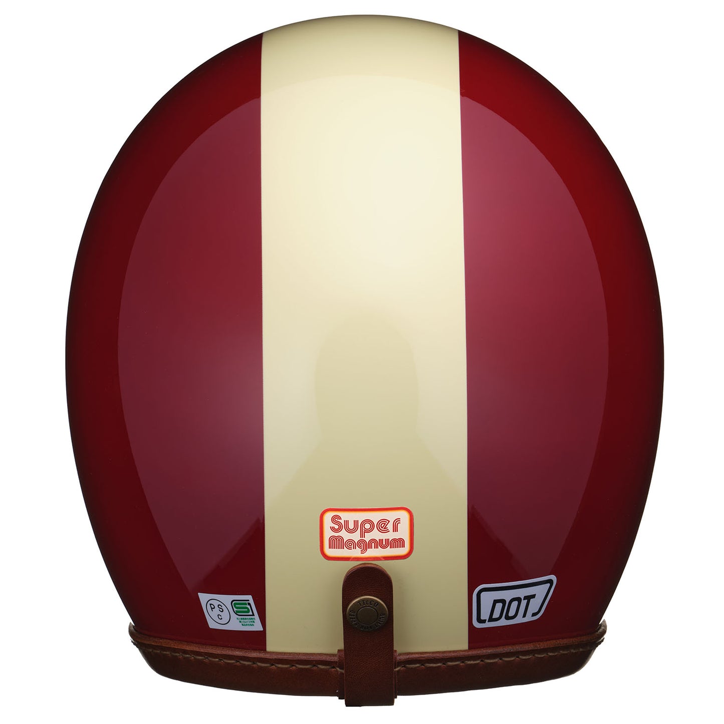 DOT SUPER MAGNUM LEATHER RIM SHOT BROWN LEATHER MAGNUM RACER RED
