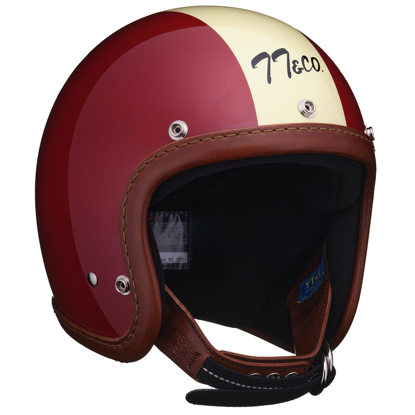 DOT SUPER MAGNUM LEATHER RIM SHOT BROWN LEATHER MAGNUM RACER RED