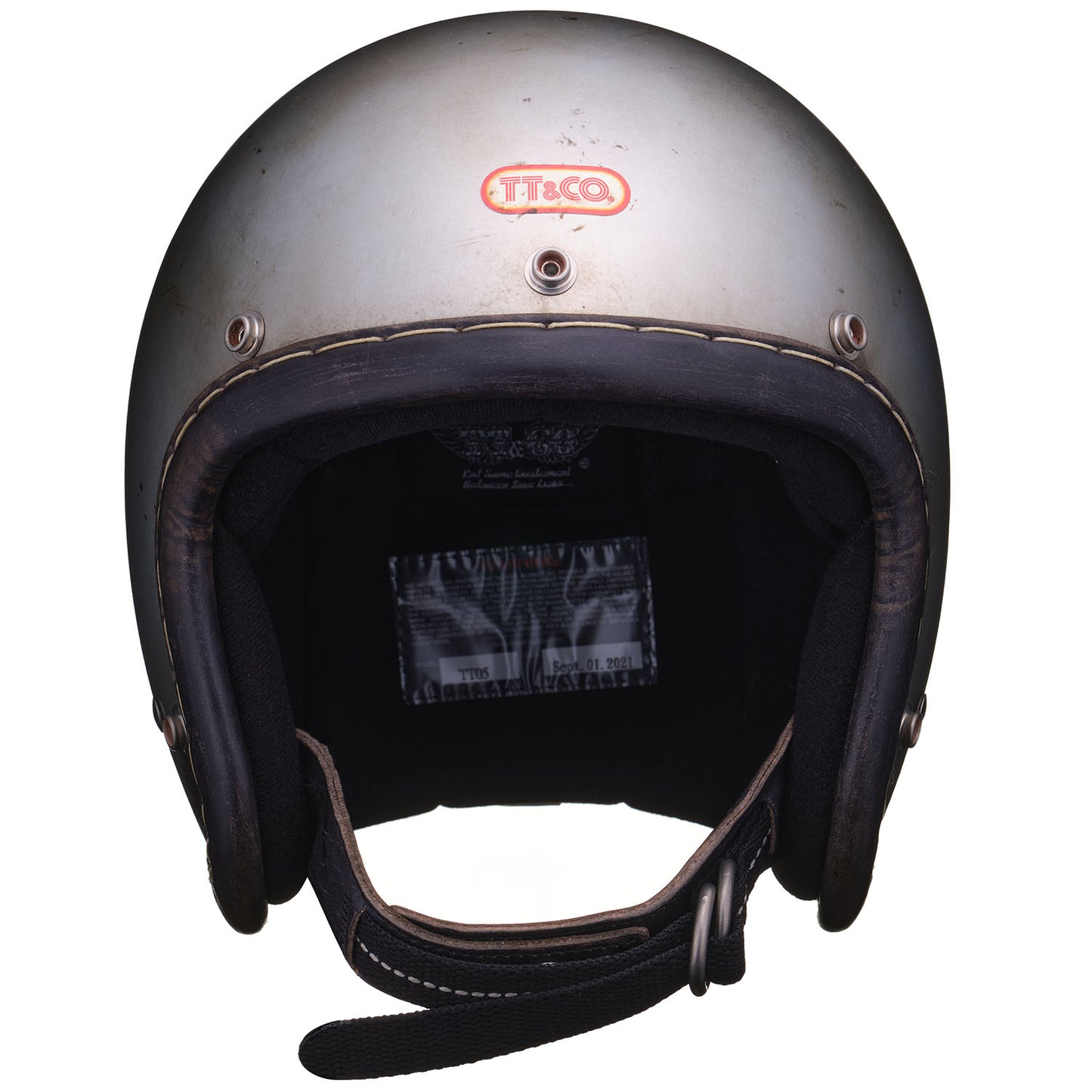 SUPER MAGNUM XXL DISTORTION GENUINE LEATHER TRIM BLACK LEATHER SILVER METALLIC