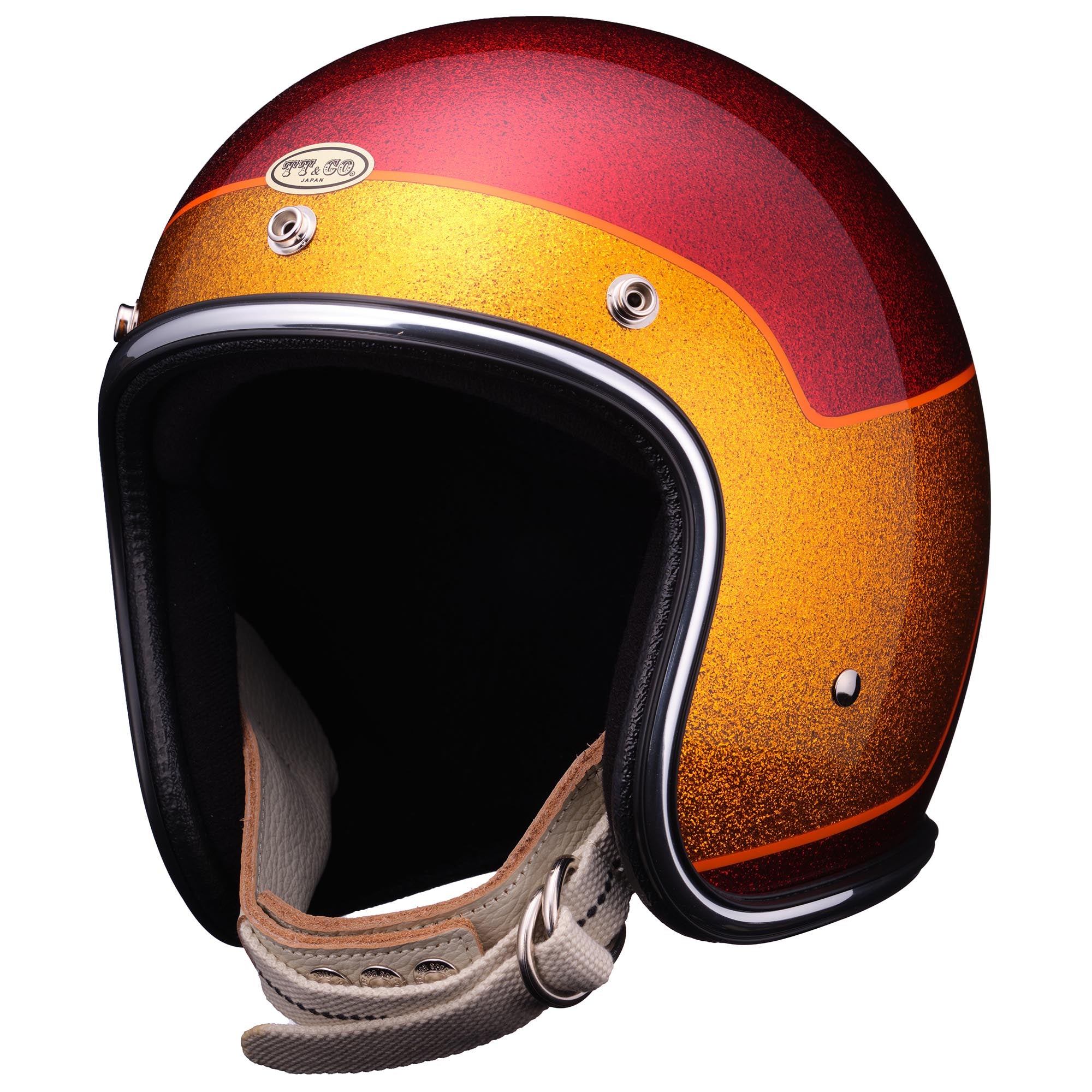 TT&CO. 500TX JEFFREY ONLY 30 001 3/4 OPEN FACE MOTORCYCLE HELMET