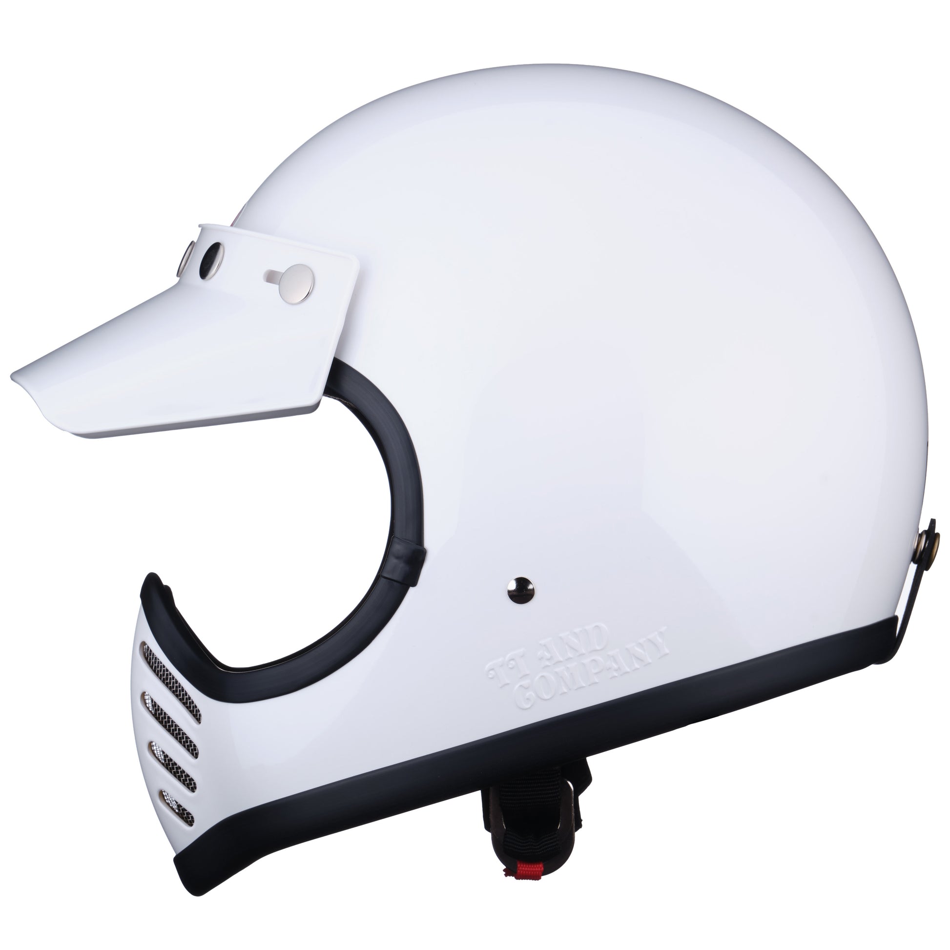 TT&CO. MOTOMOTO3 SG/DOT STANDARD WHITE left side