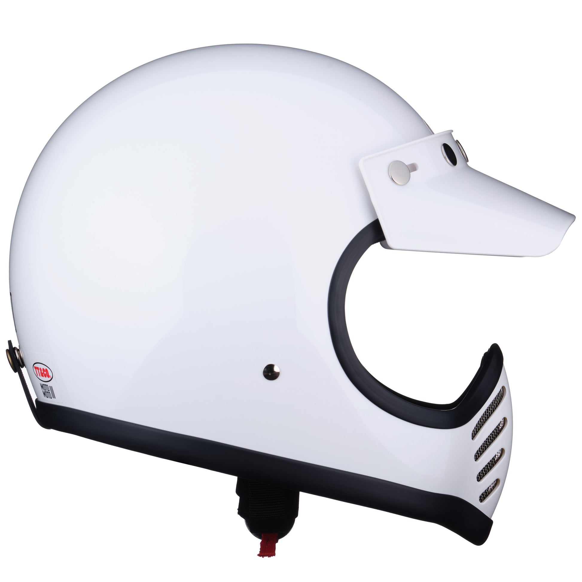 TT&CO. MOTOMOTO3 SG/DOT STANDARD WHITE right side