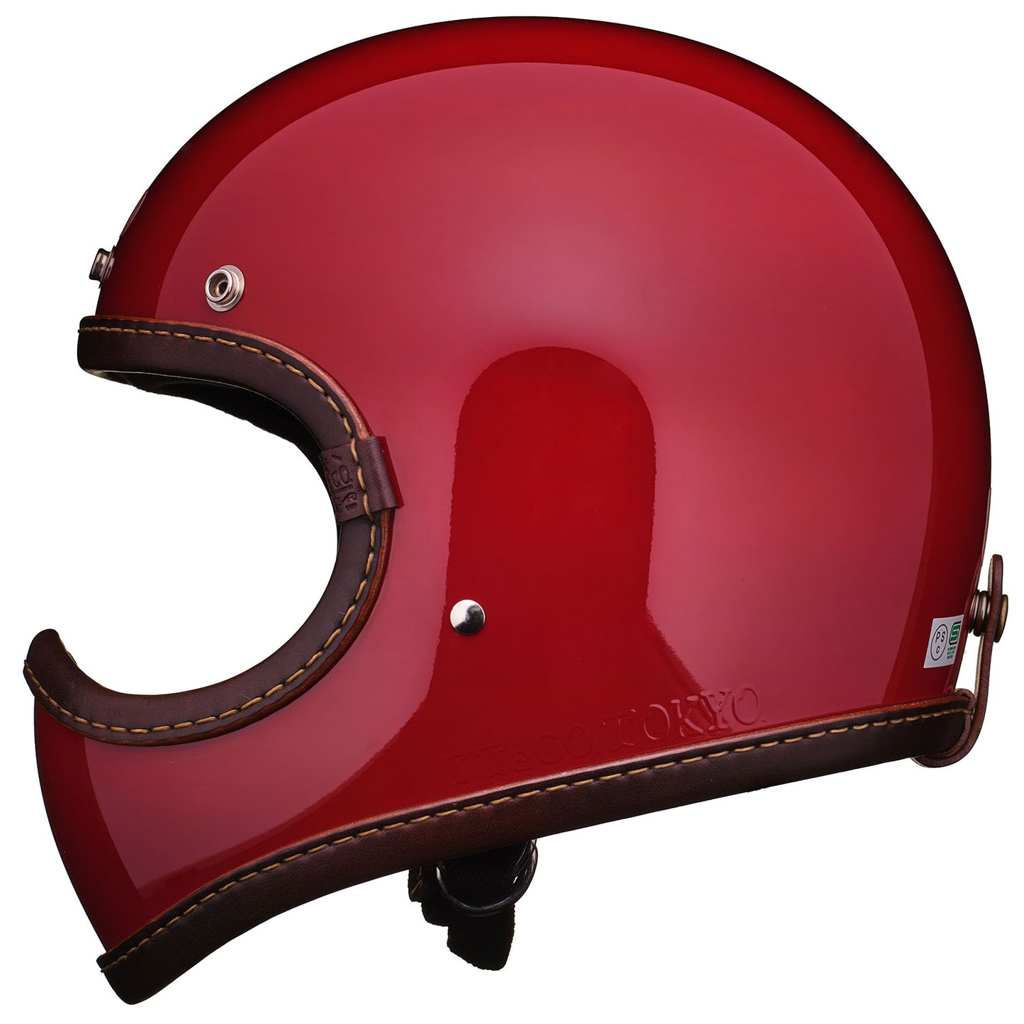 DOT TOECUTTER LEATHER RIM SHOT BLACK LEATHER RED