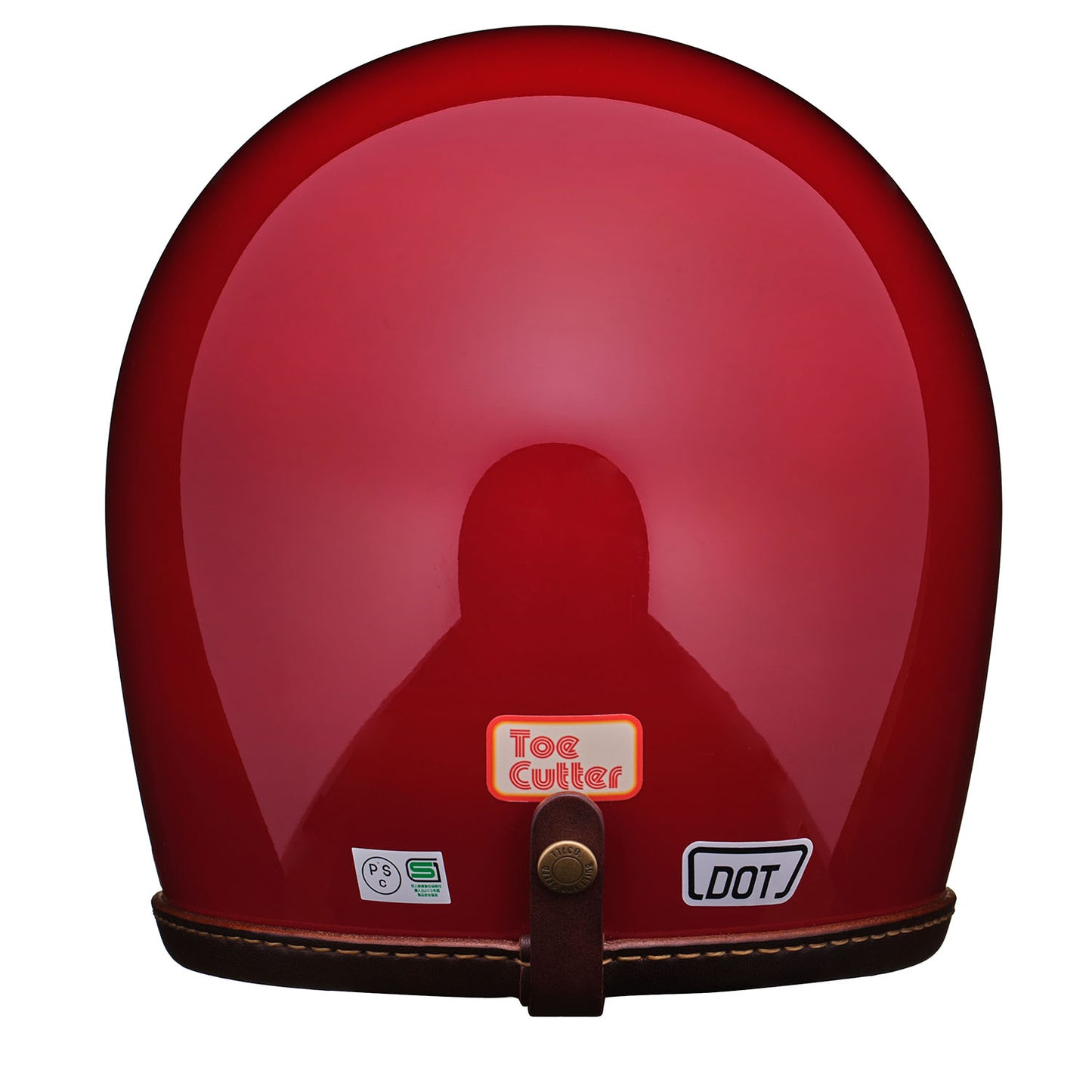 DOT TOECUTTER LEATHER RIM SHOT BLACK LEATHER RED