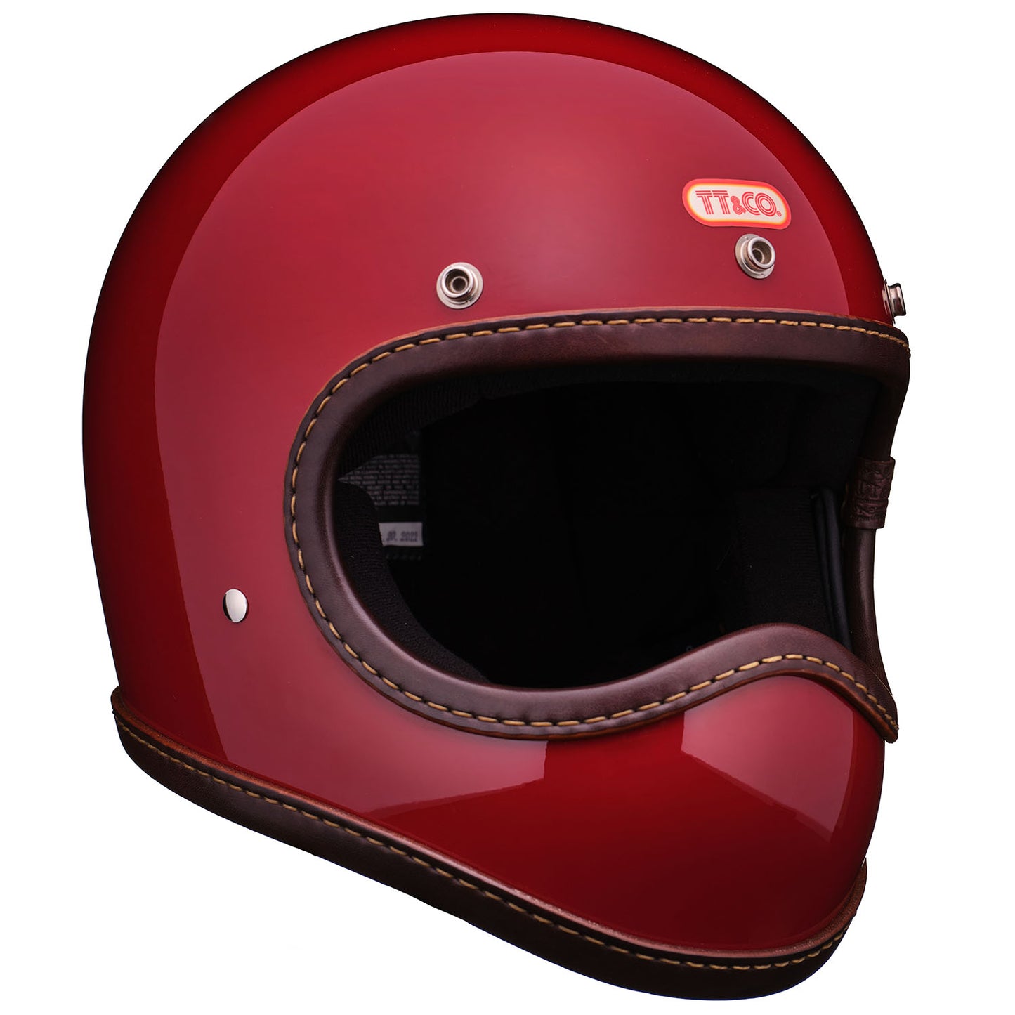 DOT TOECUTTER LEATHER RIM SHOT BLACK LEATHER RED