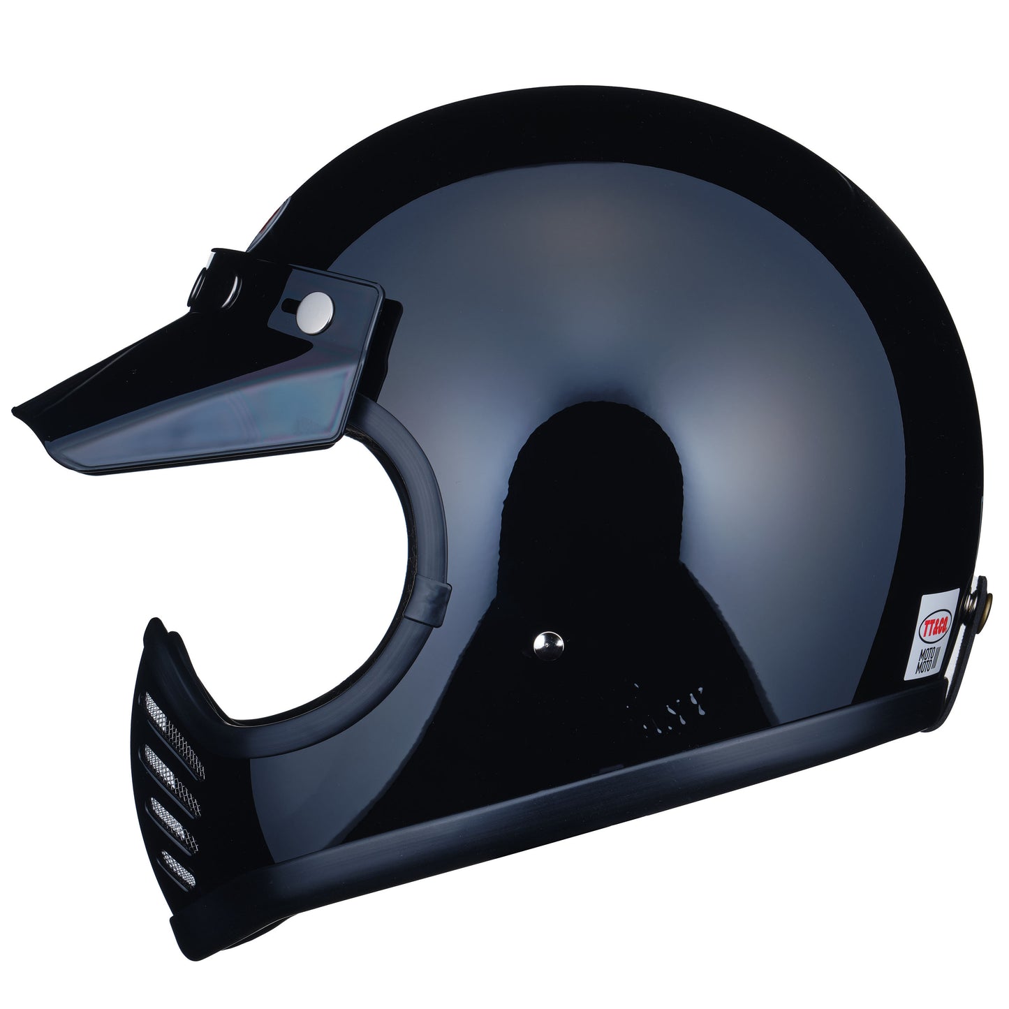TT&CO. MOTOMOTO3 SG/DOT STANDARD BLACK left side