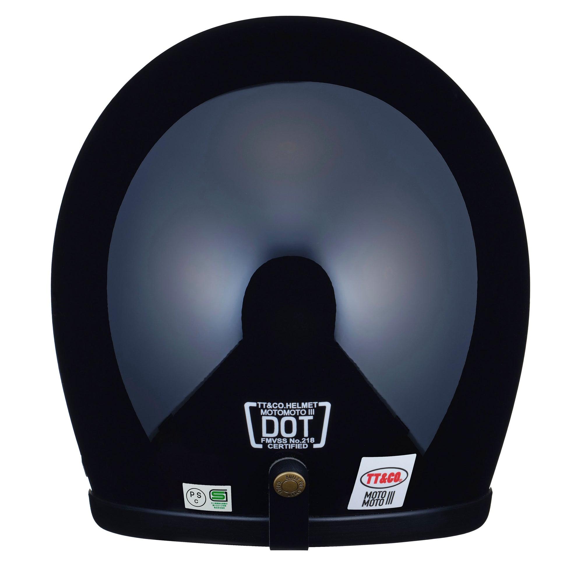 TT&CO. MOTOMOTO3 SG/DOT STANDARD BLACK back