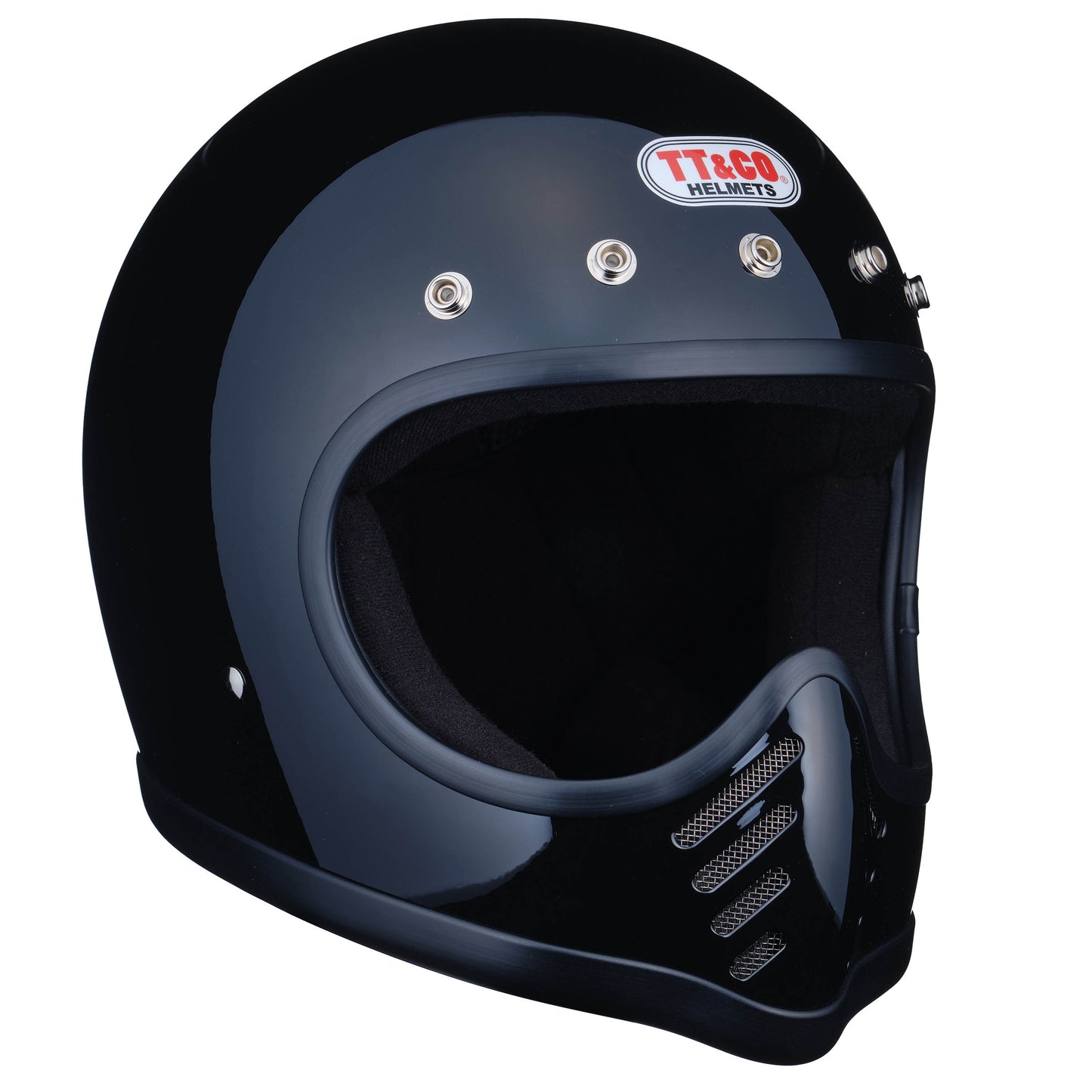 TT&CO. MOTOMOTO3 SG/DOT STANDARD BLACK right diagonal