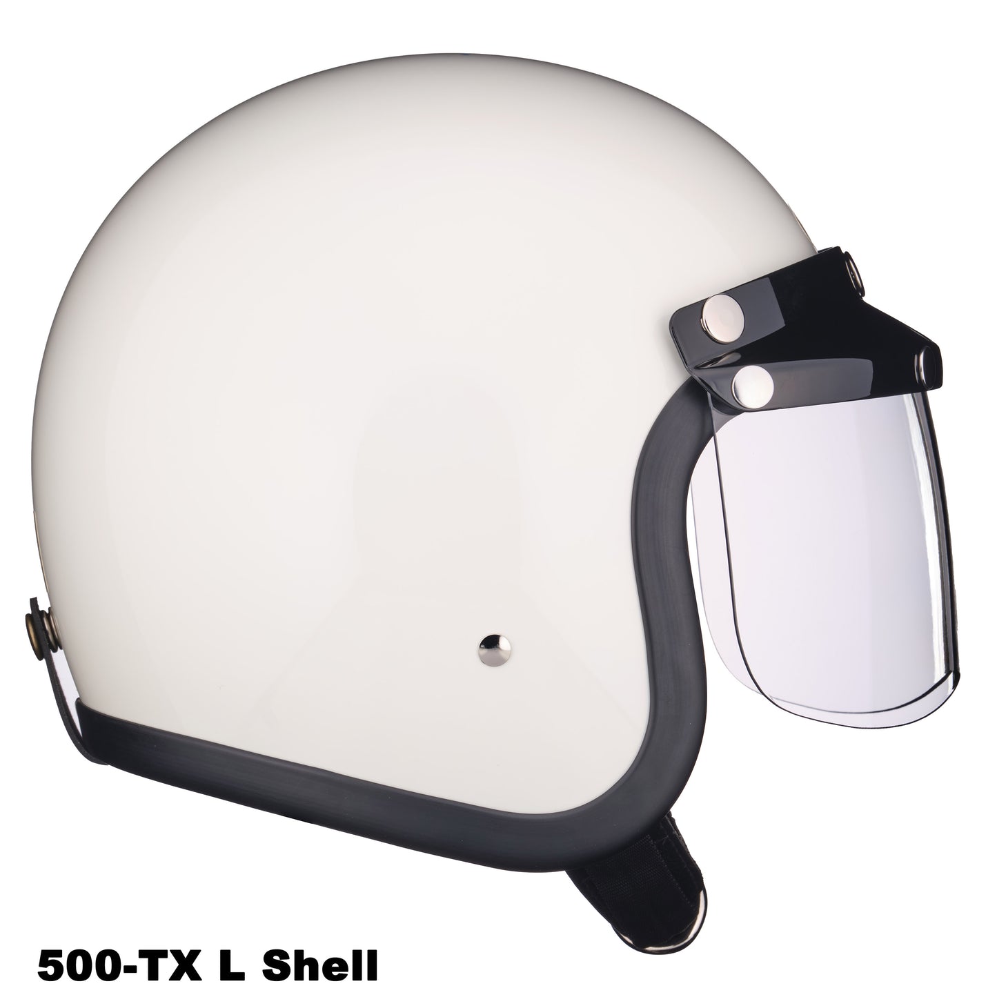 MINI VISOR BLACK WITH CLEAR SHIELD