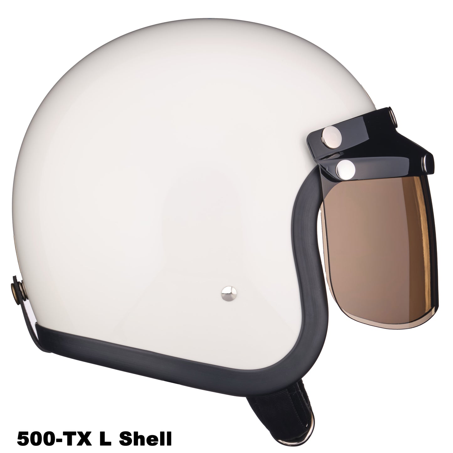 MINI VISOR BLACK WITH LIGHT SMOKE SHIELD