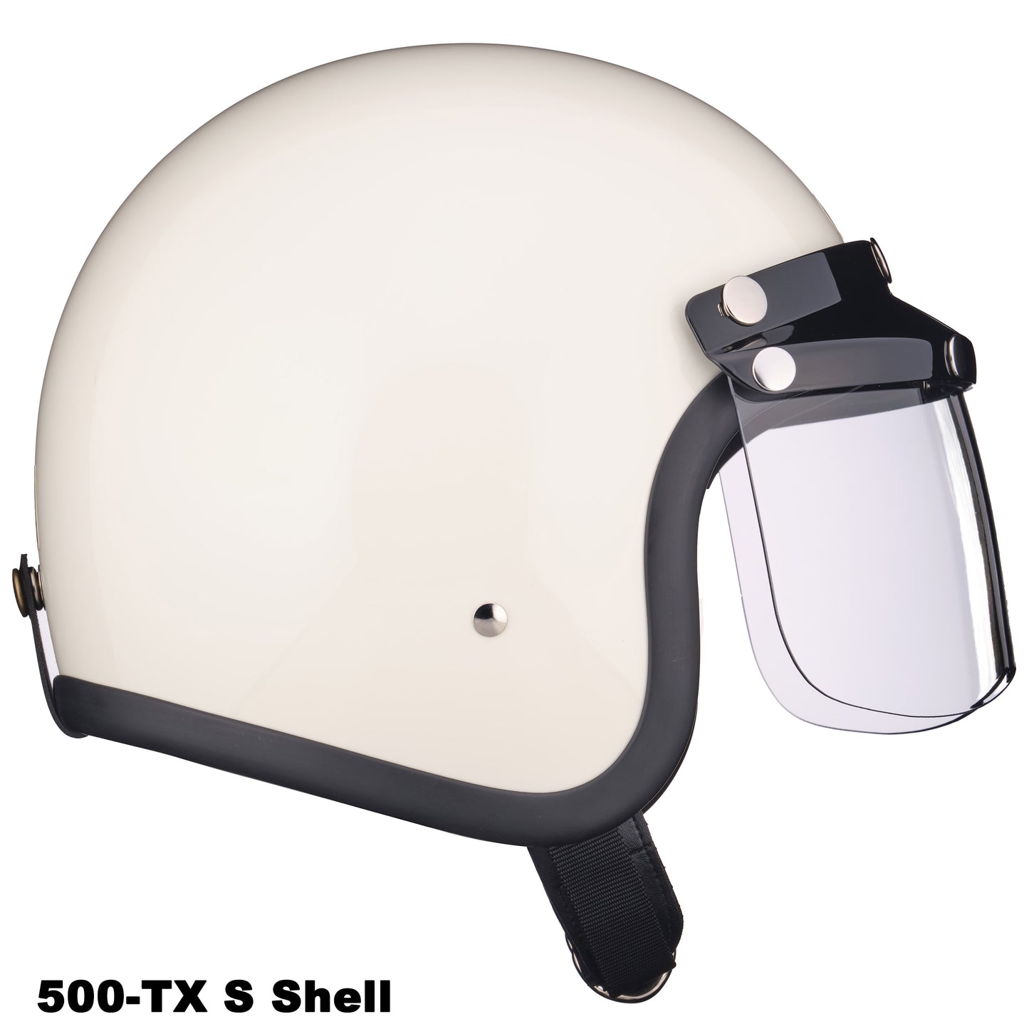 MINI VISOR BLACK WITH CLEAR SHIELD
