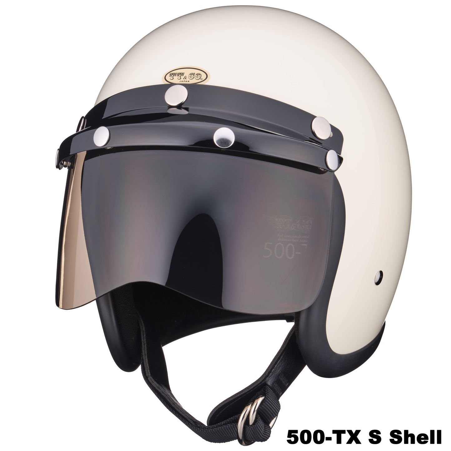 MINI VISOR BLACK WITH LIGHT SMOKE SHIELD