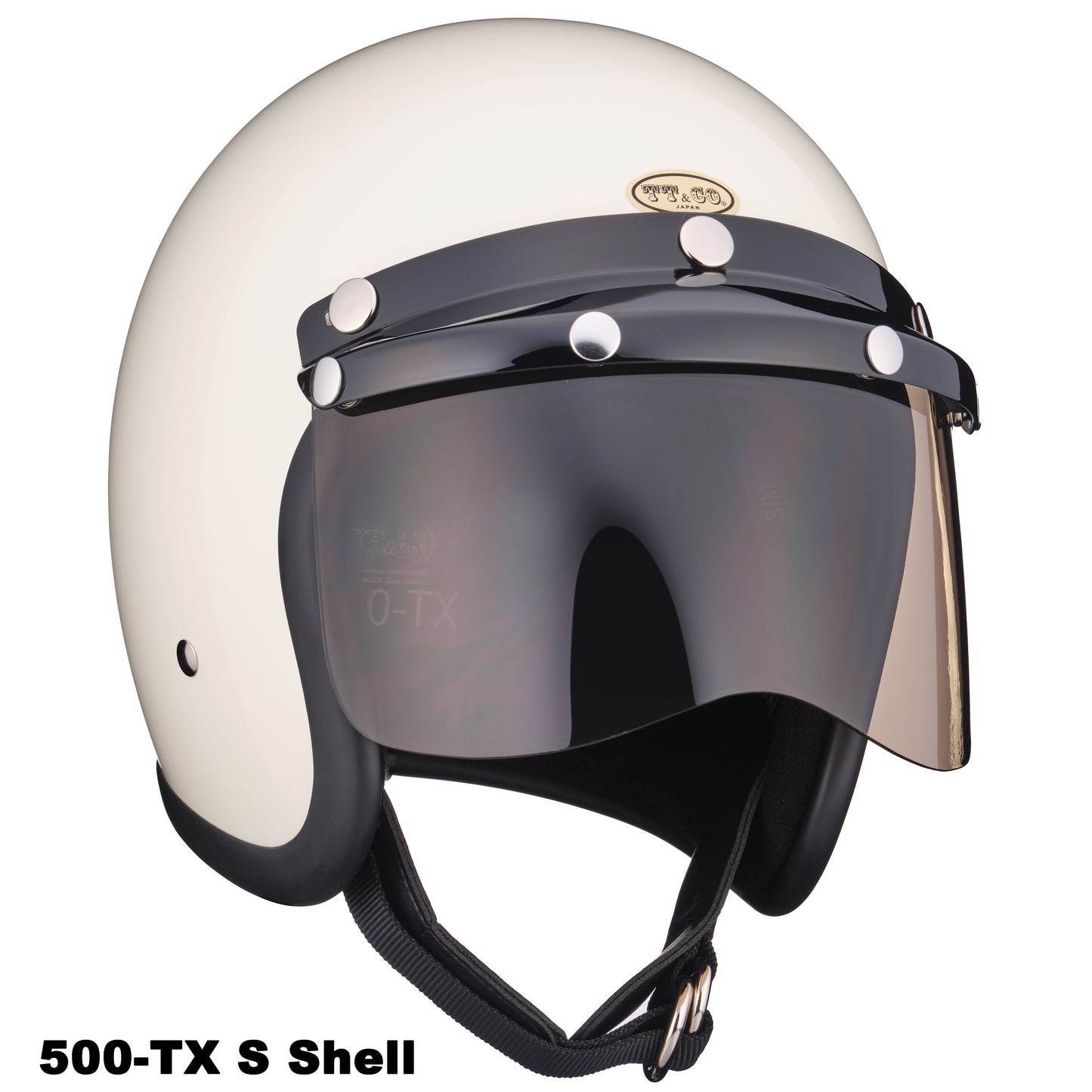 MINI VISOR BLACK WITH LIGHT SMOKE SHIELD