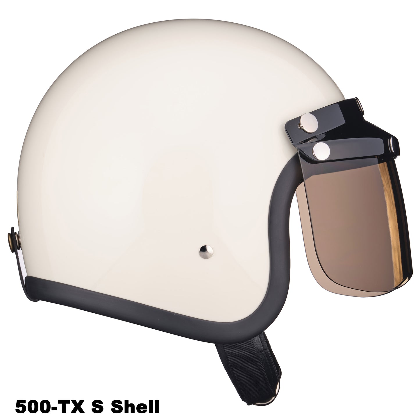 MINI VISOR BLACK WITH LIGHT SMOKE SHIELD
