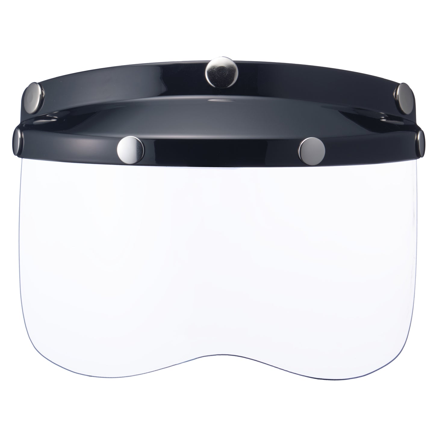 MINI VISOR BLACK WITH CLEAR SHIELD