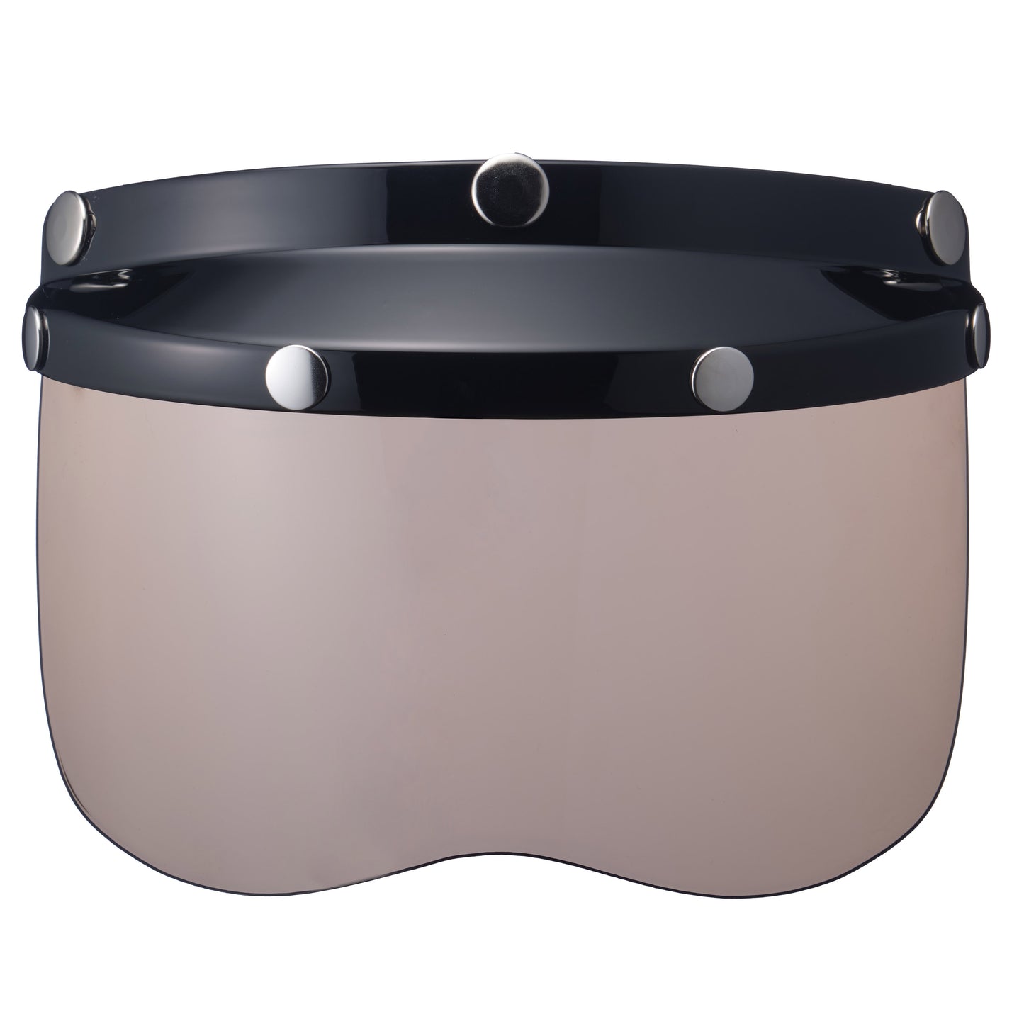 MINI VISOR BLACK WITH LIGHT SMOKE SHIELD