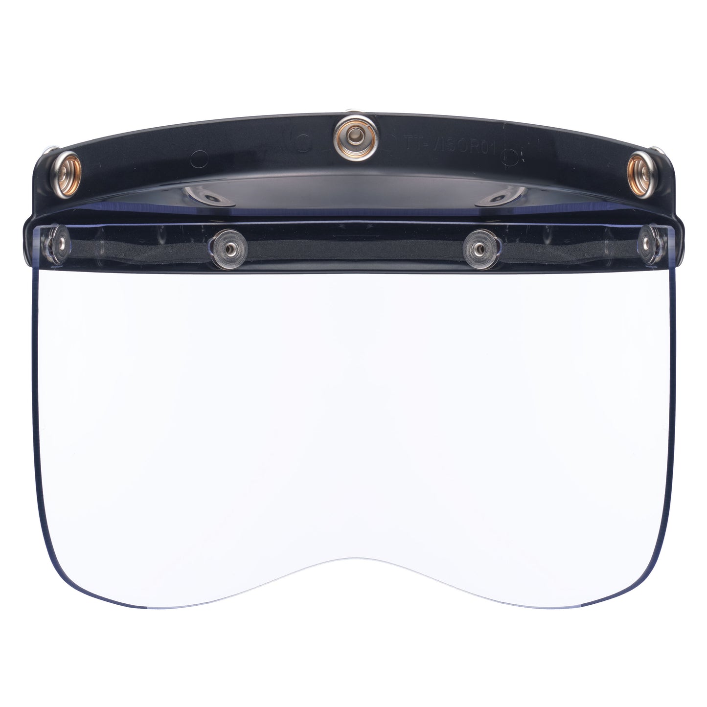 MINI VISOR BLACK WITH CLEAR SHIELD