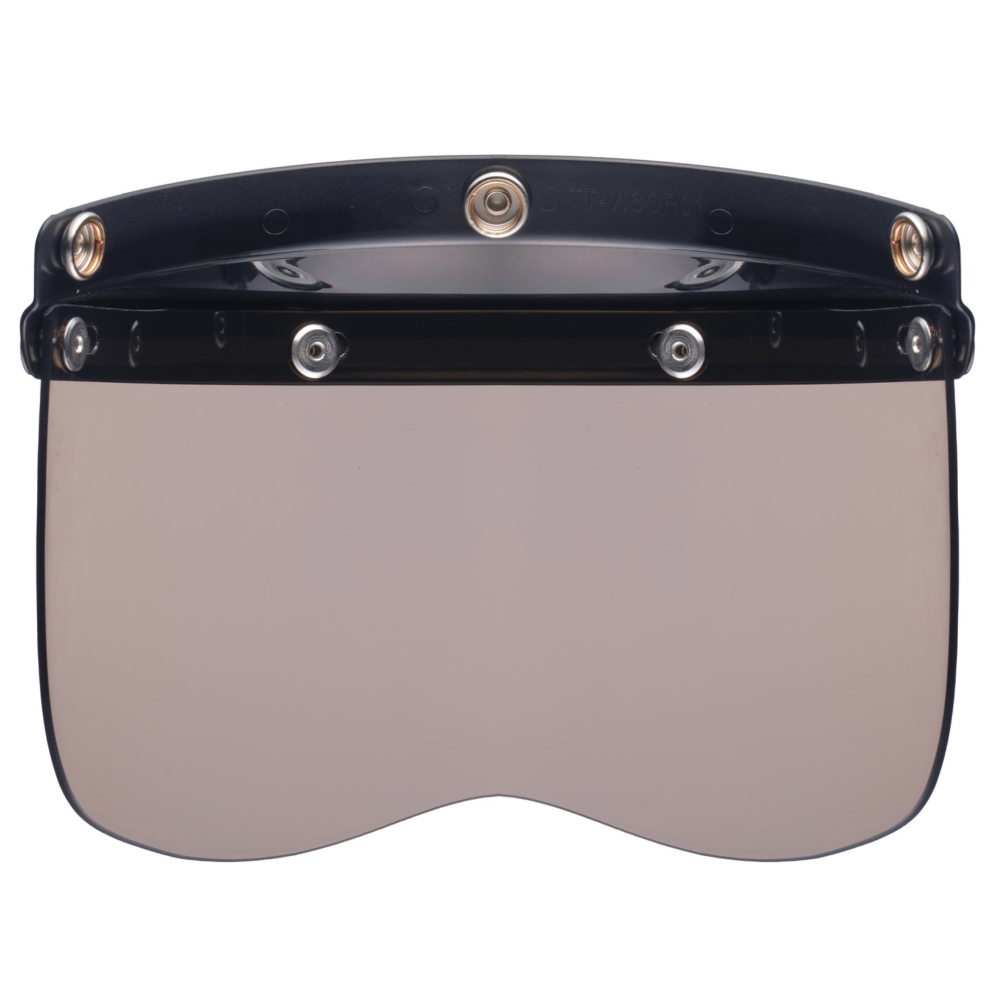 MINI VISOR BLACK WITH LIGHT SMOKE SHIELD