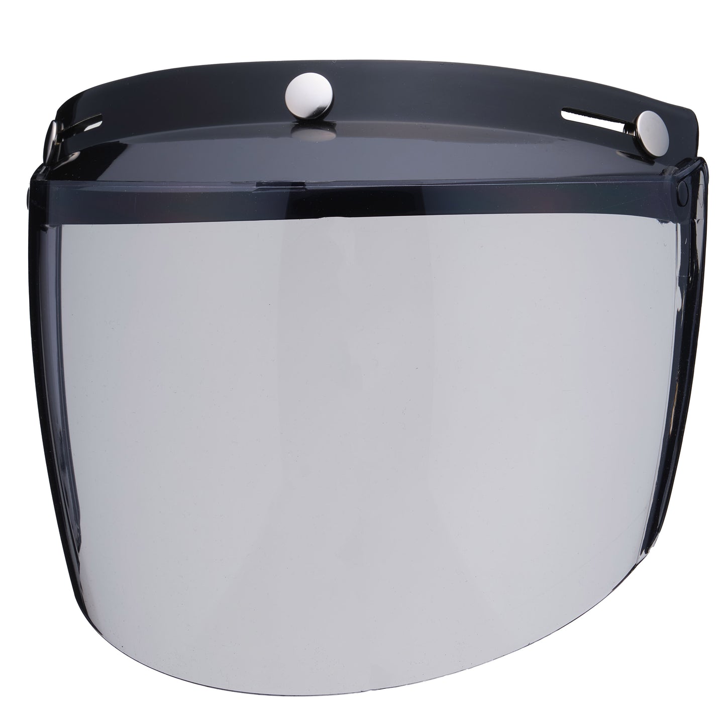 VISOR BLACK WITH FLIP UP SHIELD LIGHT SMOKE