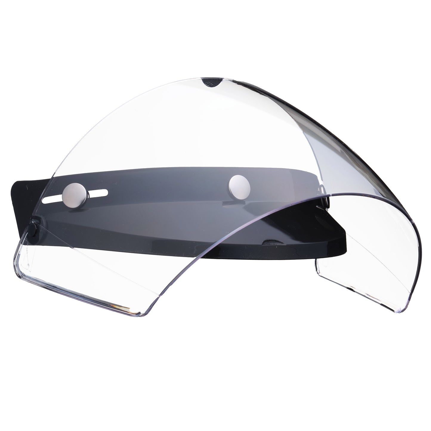 VISOR BLACK WITH FLIP UP SHIELD CLEAR