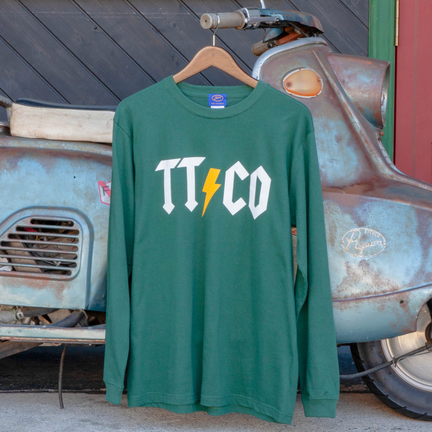 INAZUMA L/S T-SHIRT MIDORI