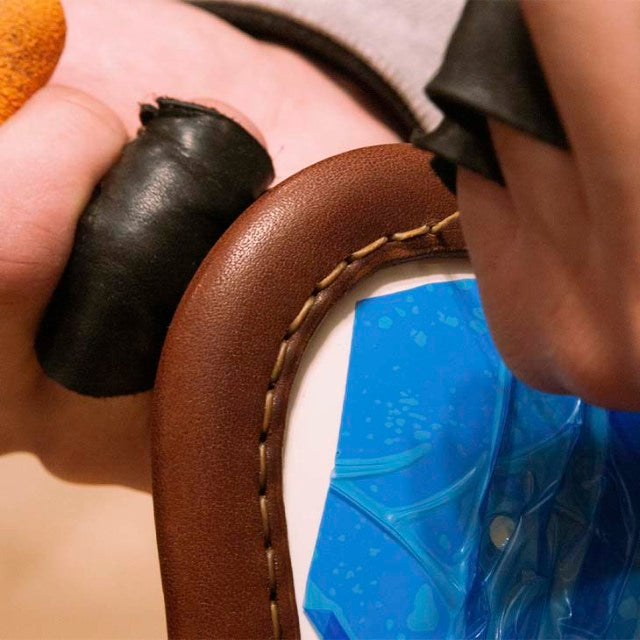 DOT SUPER MAGNUM LEATHER RIM SHOT BROWN LEATHER MAGNUM RACER RED