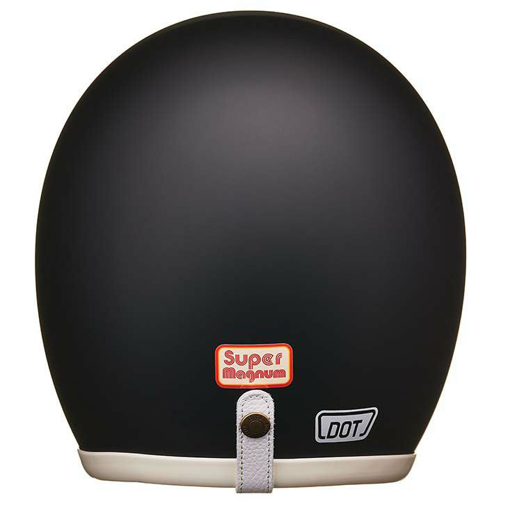SUPER MAGNUM XXL SIZE IVORY RUBBER TRIM MATT BLACK
