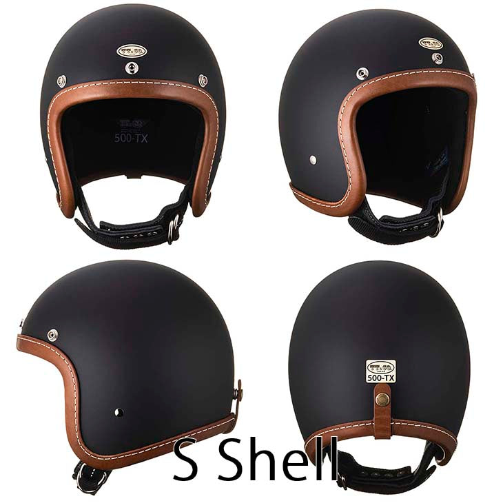 500-TX LEATHER RIM SHOT BROWN LEATHER MATT BLACK