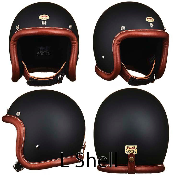 500-TX VINTAGE LEATHER TRIM BROWN LEATHER MATT BLACK