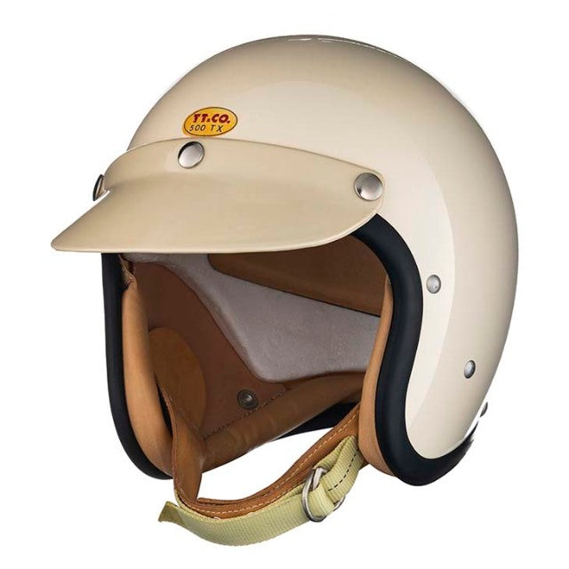 TT&CO. 500-TX FIRST 3/4 OPEN FACE MOTORCYCLE HELMET NOVELTY – TT 