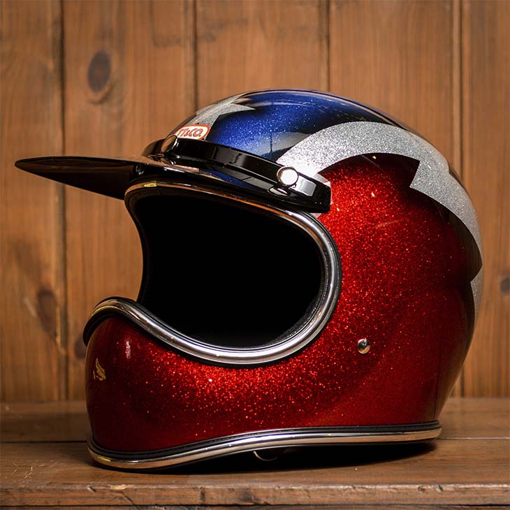 custom painting motorcycle helmet TT&CO. Vintage Cracked Paint PATINA ART ONLY ONE 024 – TT AND CO GLOBAL