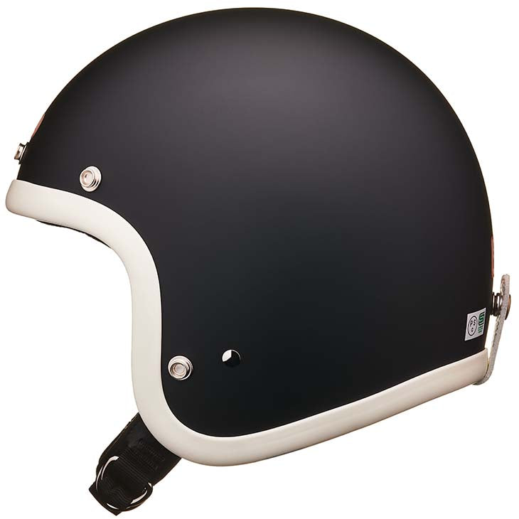 DOT SUPER MAGNUM IVORY RUBBER TRIM MATT BLACK