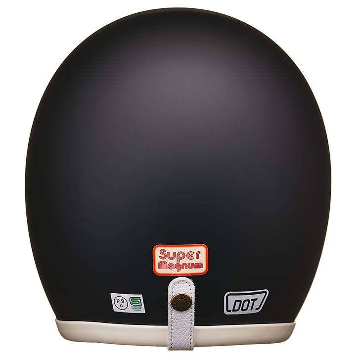 DOT SUPER MAGNUM IVORY RUBBER TRIM MATT BLACK